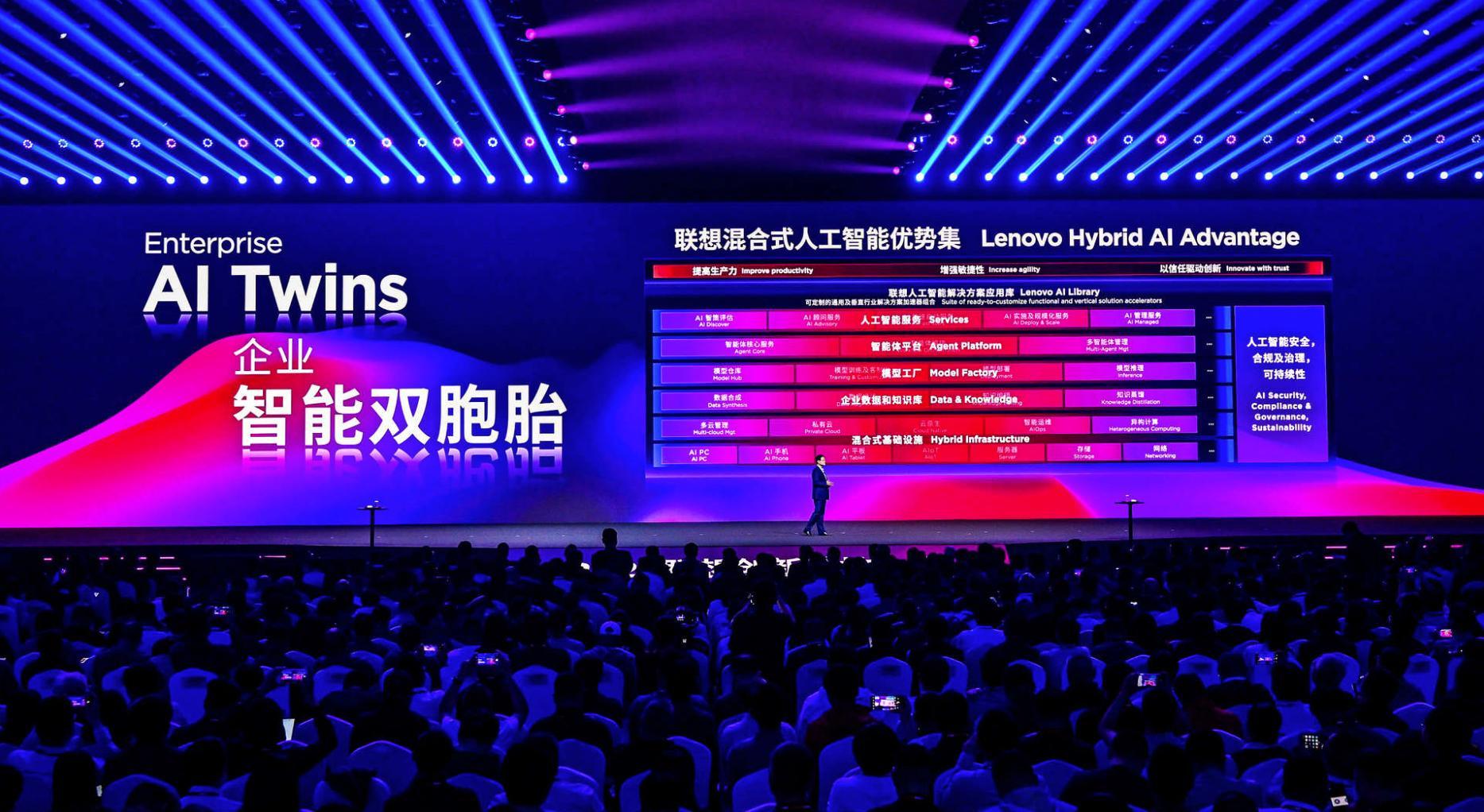 联想发布超级智能体矩阵 开启AI全面渗透人类生活新纪元
